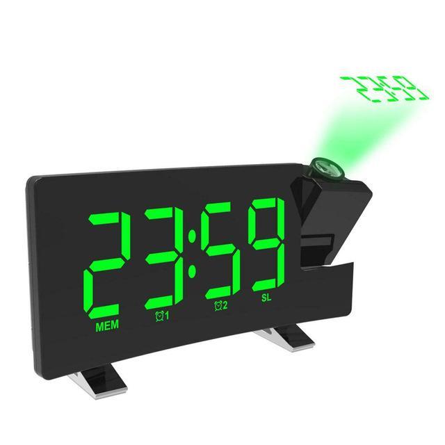 Réveil numérique RCA avec affichage vert