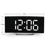 Réveil LED vert incurvé