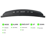 Réveil LED vert incurvé3