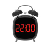 Réveil noir design led rouge