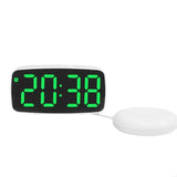 Réveil vibrant blanc LED vert