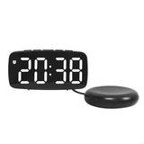 Réveil vibrant noir LED blanc1