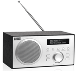 Radio Réveil Bois Enceinte Bluetooth Noir
