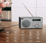 Radio Réveil Bois Enceinte Bluetooth