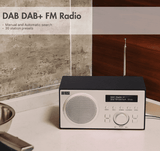 Radio Reveil DAB Bois noir Enceinte Bluetooth