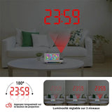 Radio Réveil Projecteur LED RGB1