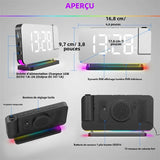 Radio Réveil Projecteur LED RGB dimension