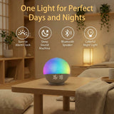 Réveil Lumineux Bluetooth Simulation Lever de Soleil