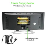 Réveil LED vert incurvé