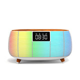 radio réveil bluetooth blanc design rétro