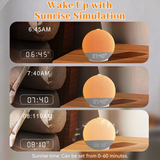 Réveil Lumineux Bluetooth Simulation Lever de Soleil
