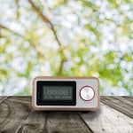 Radio Réveil Enceinte Bluetooth Bois